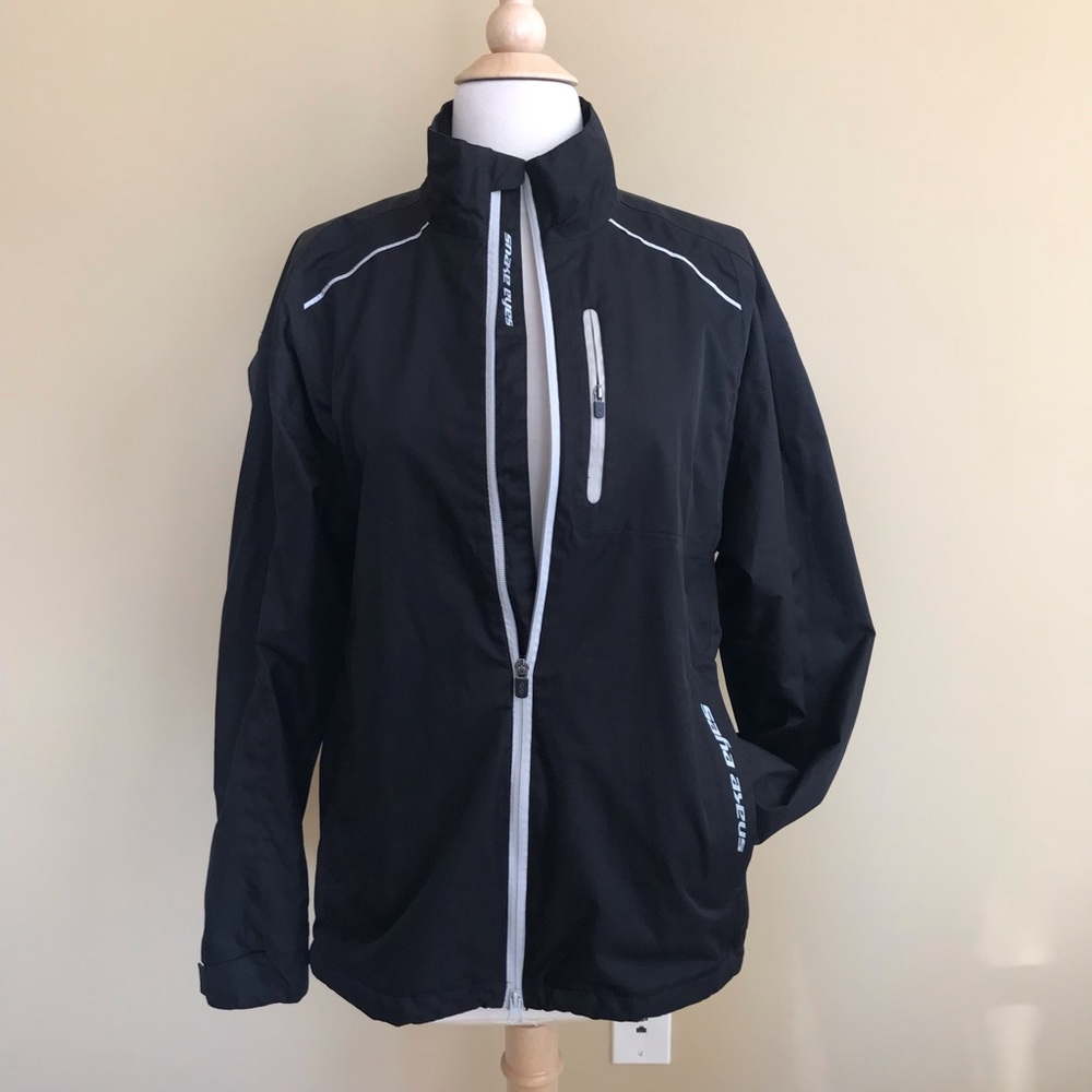 Mens Snake Eyes Black Zipper Windbreaker